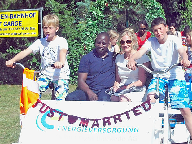 Hochzeit auf der Draisine