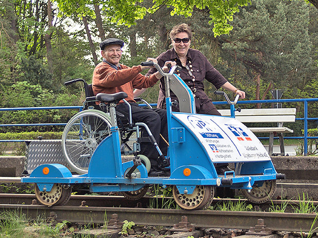 Draisine für Rollstuhlfahrer